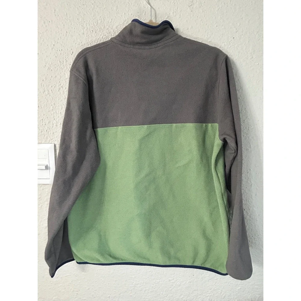 Patagonia Synchilla Snap-T Fleece Pullover Grey Green Mens Large